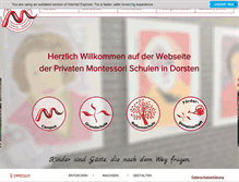 Tablet Screenshot of montessori-dorsten.de